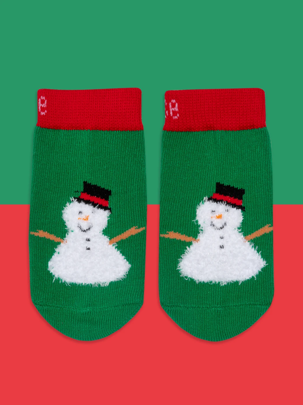 Snowman Socks — 0-6 Months