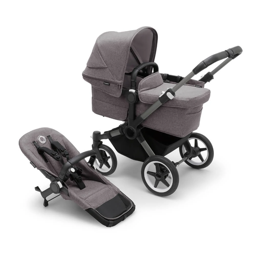 Bugaboo Donkey 5 Pram Complete — Graphite/Grey Melange